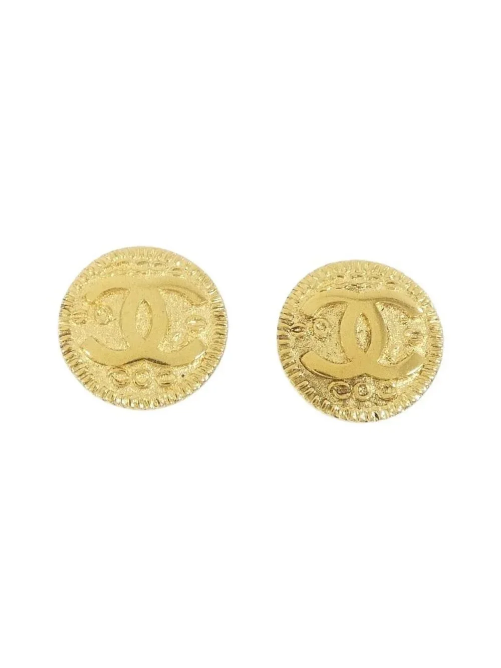 Chanel Vintage Earrings Gold